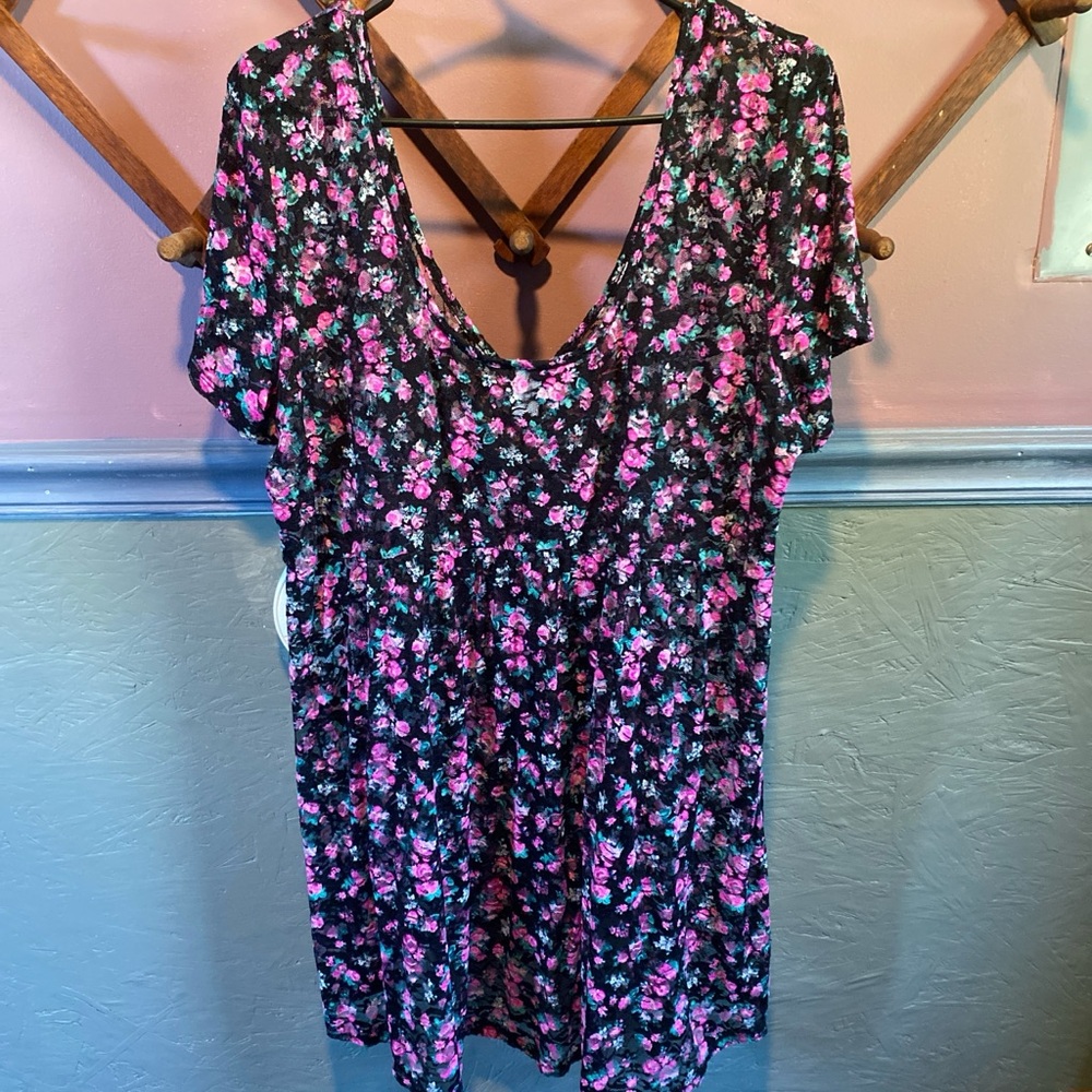 Torrid Lace Babydoll High Low Blouse - Picture 8 of 9